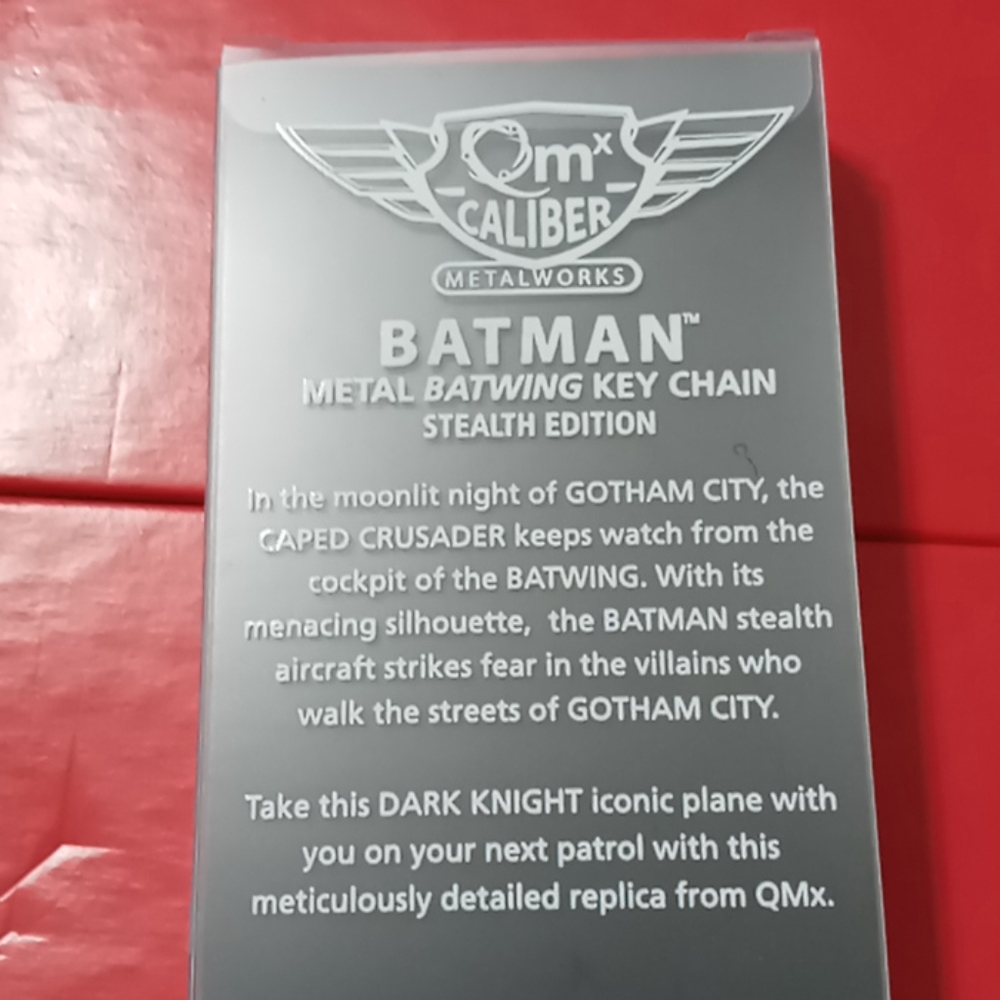 NIB Metal Batwing Key Chain Stealth Edition - Picture 4 of 4
